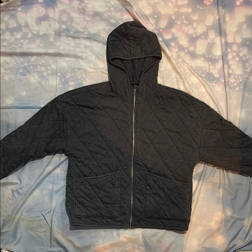 Wild Fable Charcoal Zip-Up Hoodie